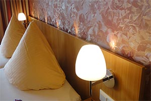 Wandbeleuchtung Komfort-Doppelzimmer
