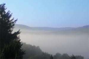 Ausblick mit Nebel